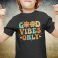 Groovy Summer Family Vacation Hawaii Beach Good Vibes Only Family Vacation Funny Designs Funny Gifts Youth T-shirt