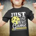 Just One More Game - Funny Pickleball Player Paddleball Youth T-shirt