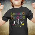 Second Grade Vibes Back To School Retro 2Nd Grade Teachers Youth T-shirt