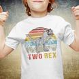 Kids Two Rex 2Nd Birthday Second Dinosaur 2 Year Old Youth T-shirt