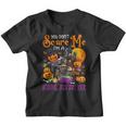 Don't Scare Me I'm A School Bus Driver Halloween Pumpkin Youth T-shirt