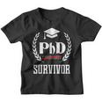 Funny Phd Survivor For Graduation Student Gift Youth T-shirt