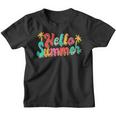 Retro Hello Summer Vibes Leopard Lover Family Vacation Trip Family Vacation Funny Designs Funny Gifts Youth T-shirt