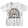 Leopard Rainbow Sixth 6Th Grade Vibes Back To School Girls Rainbow Gifts Youth T-shirt
