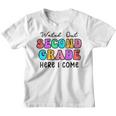 Watch Out 2Nd Grade Here I Come Groovy Back To School Youth T-shirt
