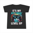 It's My Birthday Boy Time To Level Up Video Game Birthday Infant Tshirt