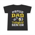 Proud Dad Of A Volleyball Senior 2024 Dad Graduation Infant Tshirt