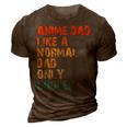 Anime Dad Like A Normal Dad But Cooler Fathers Day Anime Gift For Women 3D Print Casual Tshirt Brown