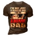Anime Fathers Birthday Im An Anime Dad Funny Fathers Day Gift For Women 3D Print Casual Tshirt Brown