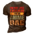 Anime Fathers Birthday Im An Anime Dad Funny Retro Vintage Gift For Women 3D Print Casual Tshirt Brown