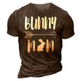 Bunny Mom Funny Rabbit Mum Gift For Women 3D Print Casual Tshirt Brown