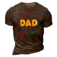 Dad Outer Space Daddy Planet Birthday Fathers Gift For Women 3D Print Casual Tshirt Brown