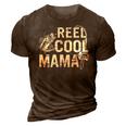 Distressed Reel Cool Mama Fishing Mothers Day Gift For Womens Gift For Women 3D Print Casual Tshirt Brown