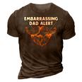 Embarrassing Dad Alert Parents Family Mom Dad Relatives Gift For Women 3D Print Casual Tshirt Brown
