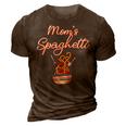Funny Moms Spaghetti And Meatballs Meme Mothers Day Food Gift For Women 3D Print Casual Tshirt Brown