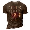 Gods Children Are Not For Sale Jesus Christ Christian Women Christian Gifts 3D Print Casual Tshirt Brown