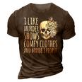 Halloween Women I Like Murder Shows Maybe 3 People 3D Print Casual Tshirt Brown