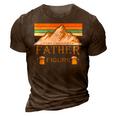 Its Not A Dad Bod Its A Father Figure Mountain On Back 3D Print Casual Tshirt Brown
