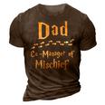 Magical Dad Manager Of Mischief Birthday Family Matching 3D Print Casual Tshirt Brown