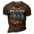 Proud Dad Of A 2023 Graduate For Family Graduation Father 3D Print Casual Tshirt Brown