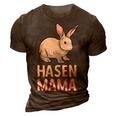 Rabbit Mum Rabbit Mother Pet Long Ear Gift For Womens Gift For Women 3D Print Casual Tshirt Brown