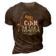 Reel Cool Mama Fishing Fisherman Funny Retro Gift For Womens Gift For Women 3D Print Casual Tshirt Brown