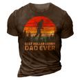 Retro Vintage Best Roller Derby Dad Ever Fathers Day Gift For Mens Gift For Women 3D Print Casual Tshirt Brown