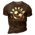 Soccer Bonus Dad Matching Soccer Players Team Fathers Day 3D Print Casual Tshirt Brown