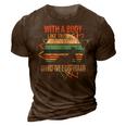 With A Body Like This Who Needs Hair Retro Bald Dad Gift For Women 3D Print Casual Tshirt Brown