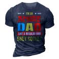Anime Dad Like A Regular Dad Only Cooler Otaku Fathers Day Gift For Women 3D Print Casual Tshirt Navy Blue