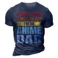 Anime Fathers Birthday Im An Anime Dad Funny Retro Vintage Gift For Women 3D Print Casual Tshirt Navy Blue