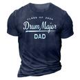 Drum Major Dad Class 2024 Marching Band Family Gift For Mens Gift For Women 3D Print Casual Tshirt Navy Blue