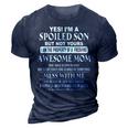 Freaking Awesome Mom She Was Born In May Gifts For Mom Funny Gifts 3D Print Casual Tshirt Navy Blue