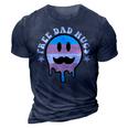 Free Dad Hugs Smile Face Trans Daddy Lgbt Fathers Day Gift For Womens Gift For Women 3D Print Casual Tshirt Navy Blue