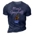 Funny Moms Spaghetti And Meatballs Meme Mothers Day Food Gift For Women 3D Print Casual Tshirt Navy Blue