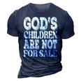 Gods Children Are Not For Sale Funny Quotes Quotes 3D Print Casual Tshirt Navy Blue