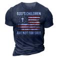 Gods Children Are Not For Sale Us Flag American Christian Christian Gifts 3D Print Casual Tshirt Navy Blue