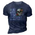 I Like Murder Shows Comfy Clothes And Maybe 3 People Novelty 3D Print Casual Tshirt Navy Blue