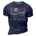 Jesus Christ Gods Children Are Not For Sale Christian Faith Christian Gifts 3D Print Casual Tshirt Navy Blue