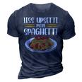 Less Upsetti Spaghetti Gift For Womens Gift For Women 3D Print Casual Tshirt Navy Blue