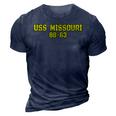 Missouri Veterans Day Memorial Day Father Grandpa Dad Son Gift For Women 3D Print Casual Tshirt Navy Blue