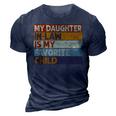 My Daughter In Law Is My Favorite Child Funny Dad Joke Retro 3D Print Casual Tshirt Navy Blue