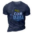 Reel Cool Mama Fishing Fisherman Funny Retro Gift For Women 3D Print Casual Tshirt Navy Blue
