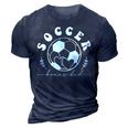 Soccer Bonus Dad Matching Soccer Players Team Fathers Day 3D Print Casual Tshirt Navy Blue