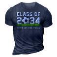 Soccer Class Of 2034 2 To 4Yr Old - Best In The Field Soccer Funny Gifts 3D Print Casual Tshirt Navy Blue