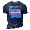 Transgender Support Funny Trans Dad Mom Lgbt Ally Pride Flag Gift For Women 3D Print Casual Tshirt Navy Blue