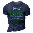 Weed Dad Marijuana Funny 420 Cannabis Thc For Fathers Day Gift For Women 3D Print Casual Tshirt Navy Blue