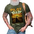 Airplane Pilot For Men Women Funny Saying Pilot Dad 3D Print Casual Tshirt Army Green