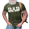 Blessed Dad Daddy Cross Christian Religious Fathers Day 3D Print Casual Tshirt Army Green