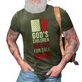 Funny Gods Children Are Not For Sale 3D Print Casual Tshirt Army Green